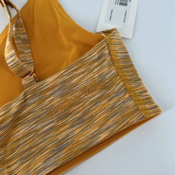 Outdoor Voices Flow Bralette Sports Bra In Sunset - Picture 6 of 8